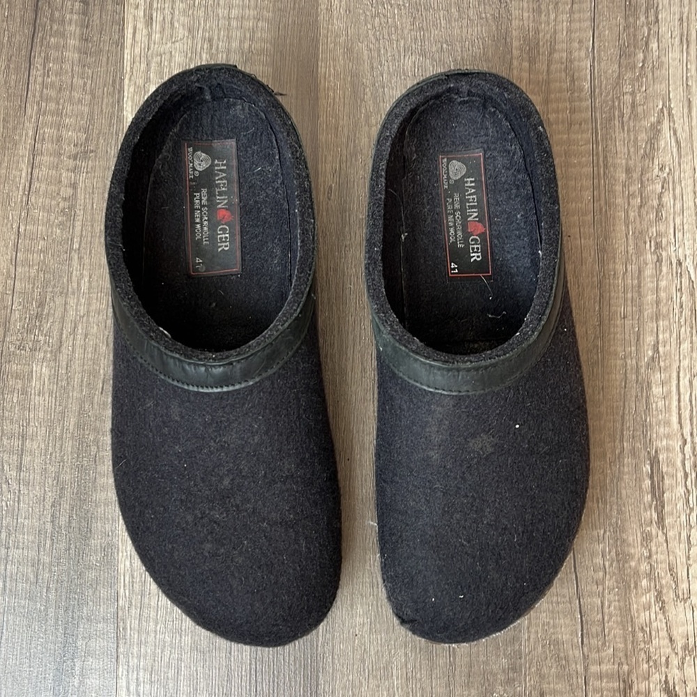 Halflinger Clogs German Grizzly Torben Charcoal Black size 41 - Picture 2 of 16